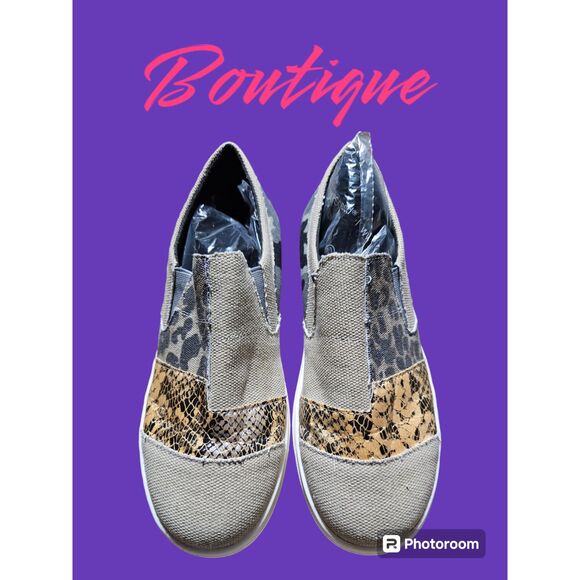 Boutique Brand Cheetah Camo‎ Slip On Size 9 - Picture 1 of 3